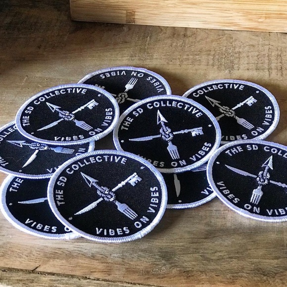 New Black And White California Social Club  3" Embroidery Iron-on Custom Patch - Picture 2 of 7